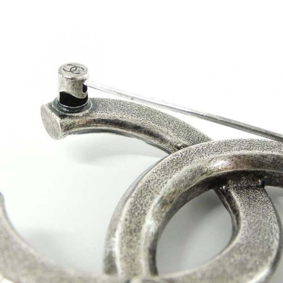 CHANEL Silver Brooch